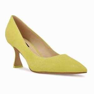 Nine West Workin Pointy Toe Pumps - Yellow - Ireland (RD1389726)